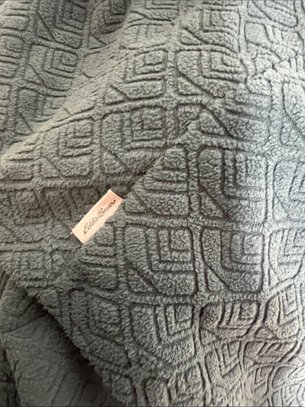 Eddie Bauer Teal Textured Cowl Neck Sweater - Picture 6 of 6